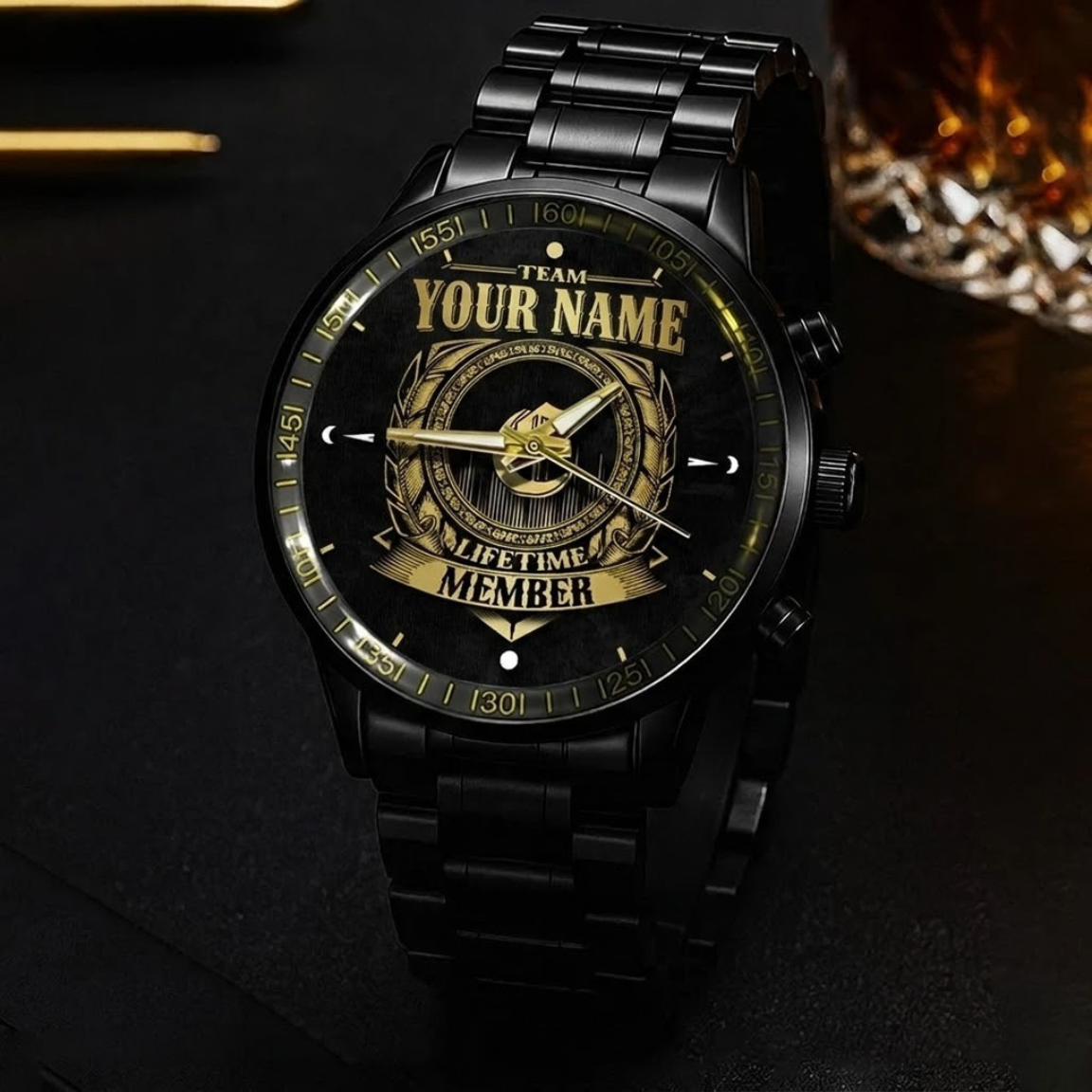 Team Life Time Member 444 - Personalized Name Watch