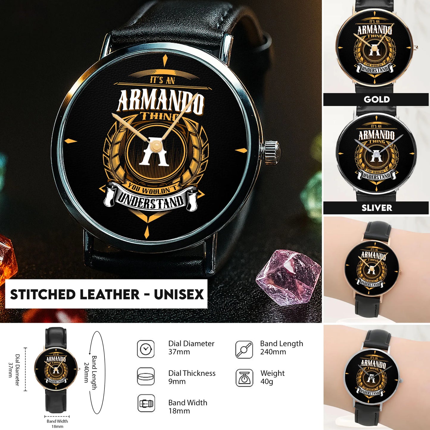 Stitched Leather - Unisex