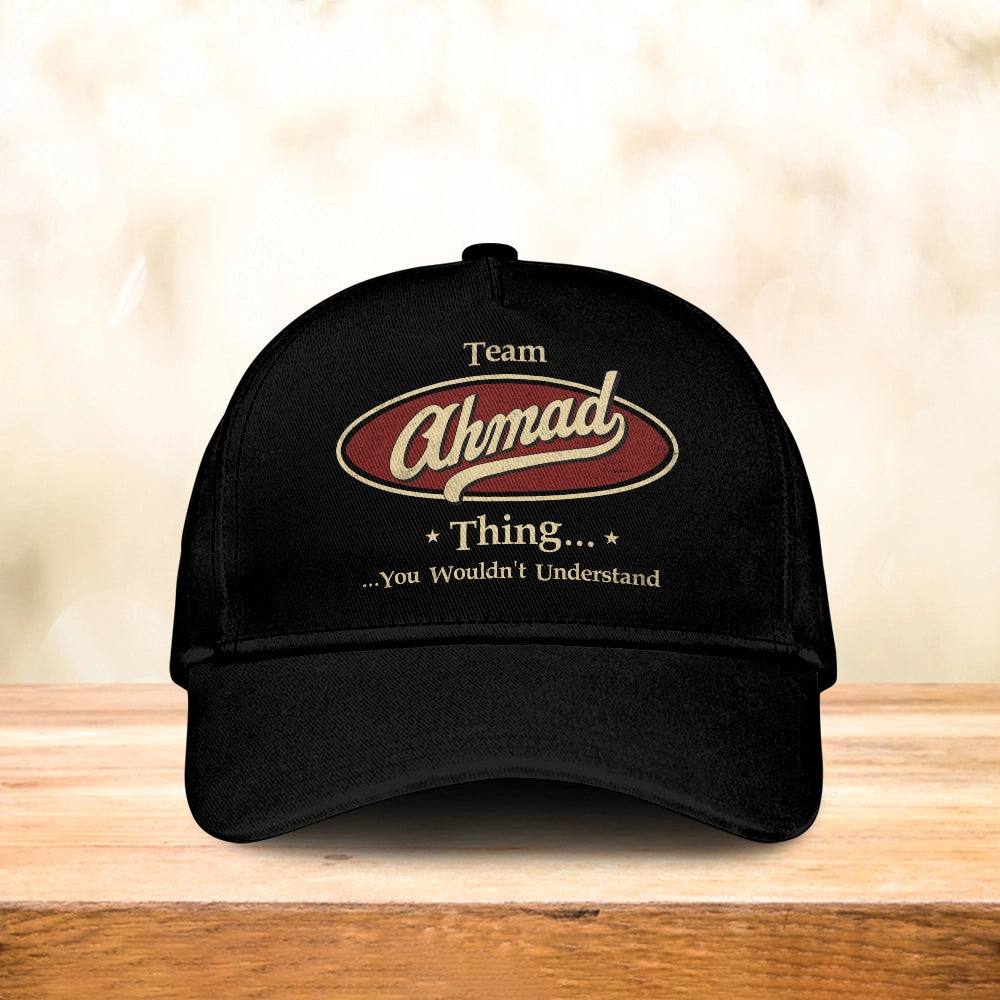 AHMAD 13K1-87 Personalized Name Cap Limited Edition