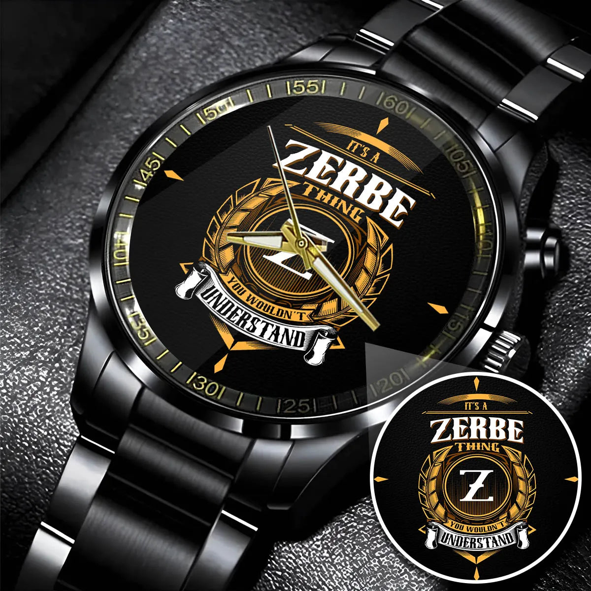 ZERBE 13K20-434 Personalized Watch, Premium Gift for Anniversary