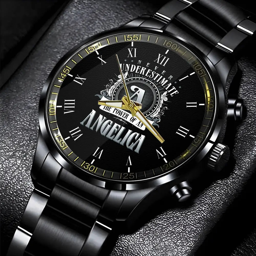 ANGELICA 13K1-85 Personalized Watch, Premium Gift for Anniversary