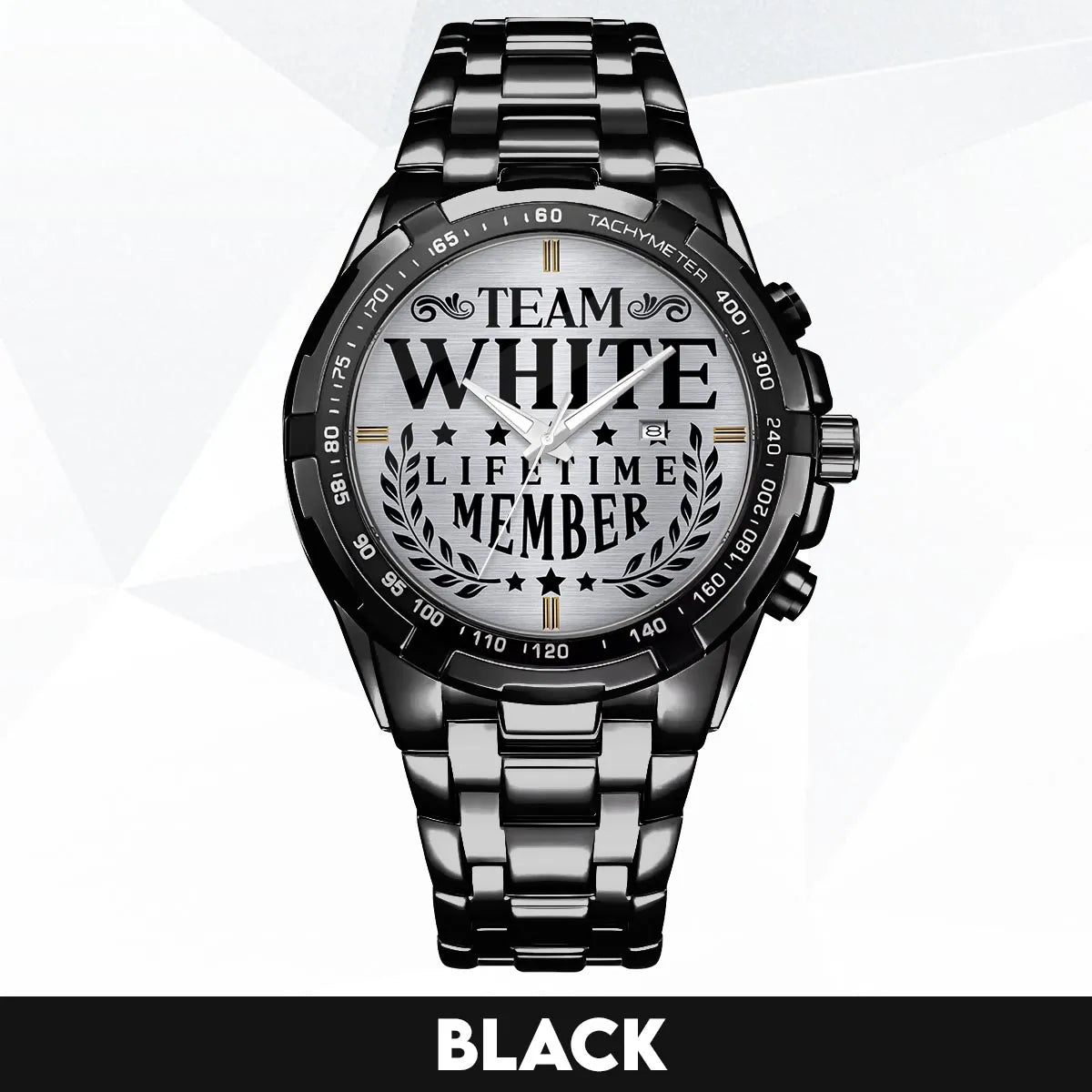 WHITE 13K1-437 Alloy-Quatz-Men Watch, Personalized Premium Gift for Anniversary