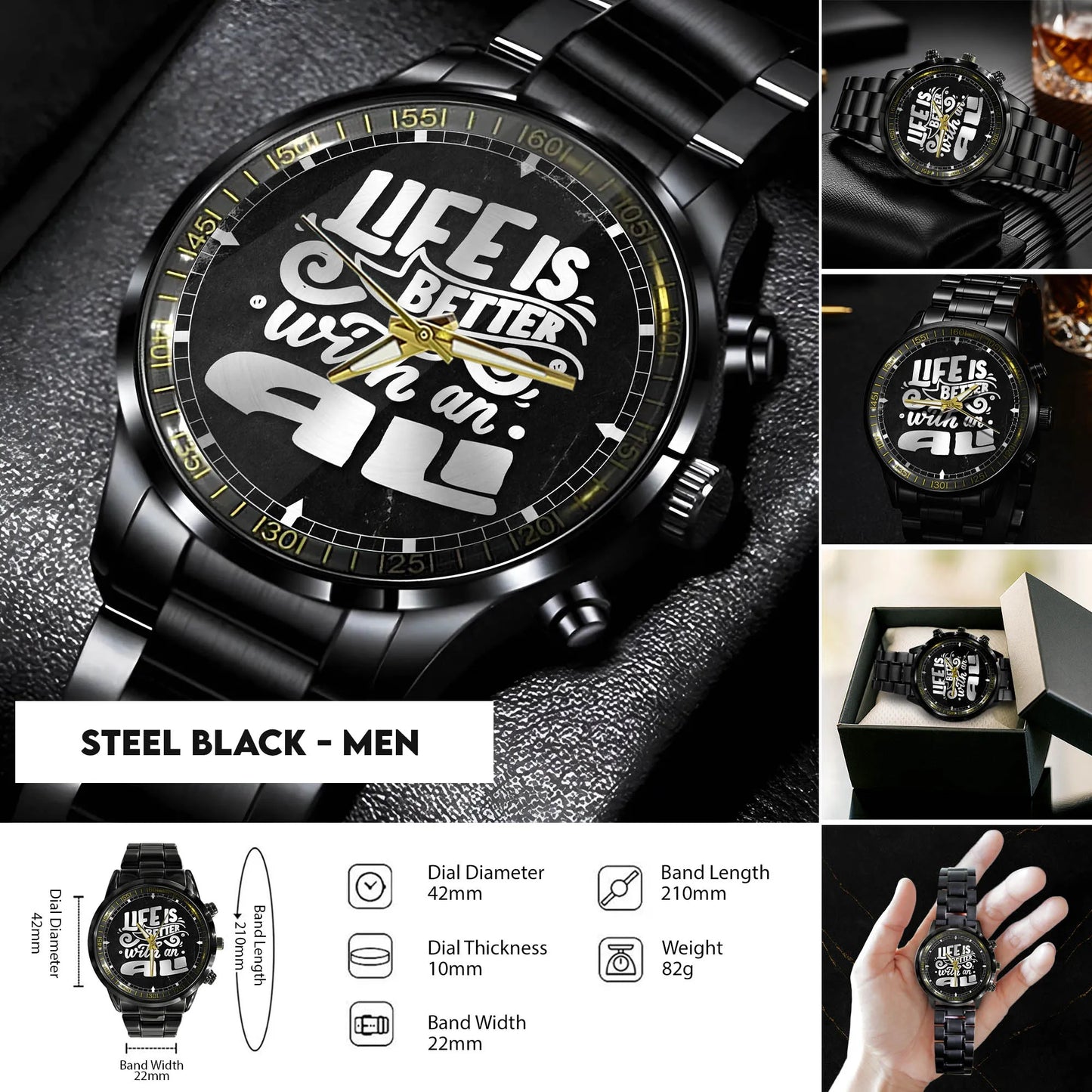 Steel Black - Men