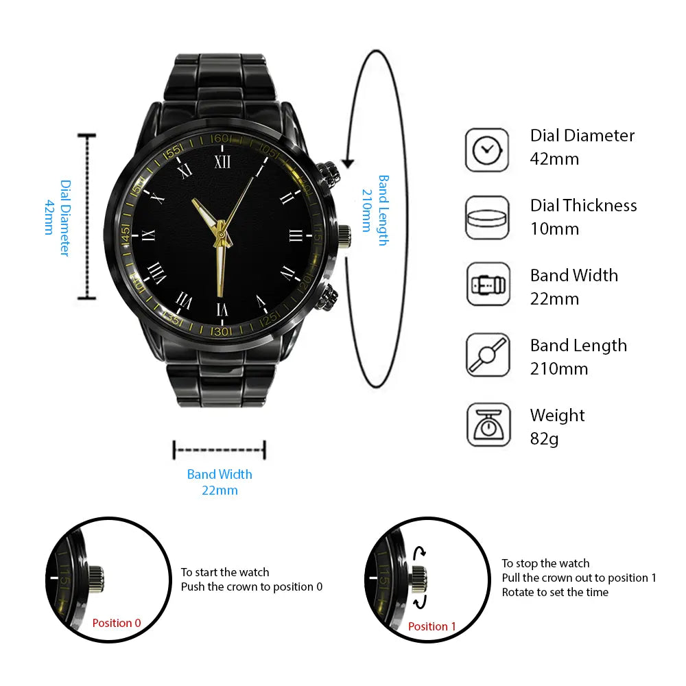 HERNANDEZ 13K1-434 Personalized Watch, Premium Gift for Anniversary