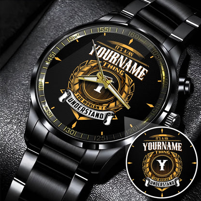 Steel Black Men 434 Personalized Gift