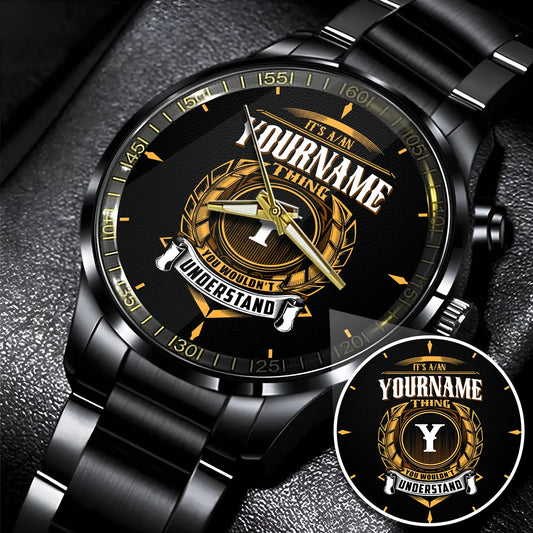 Steel Black Men 434 Personalized Gift