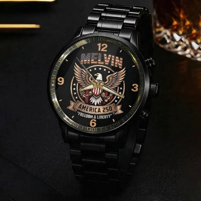 MELVIN Personalized Name Watch America 250 Freedom & Liberty