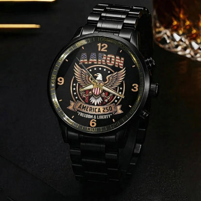 AARON Personalized Name Watch America 250 Freedom & Liberty
