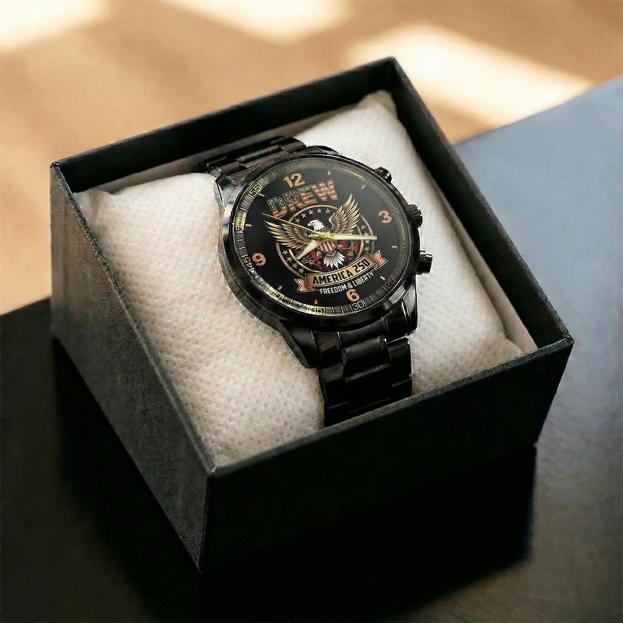 DREW Personalized Name Watch America 250 Freedom & Liberty
