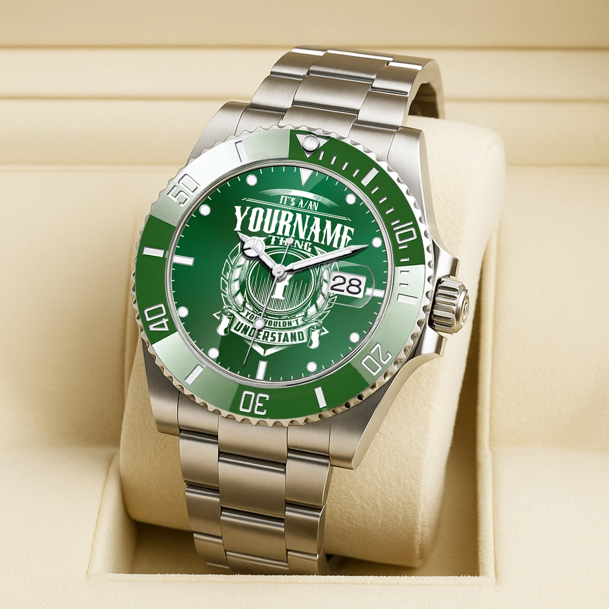 Green Submariner 440 Personalized Gift