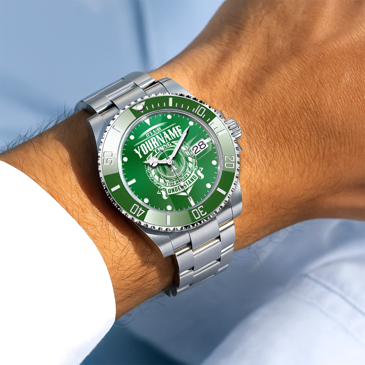 Green Submariner 440 Personalized Gift