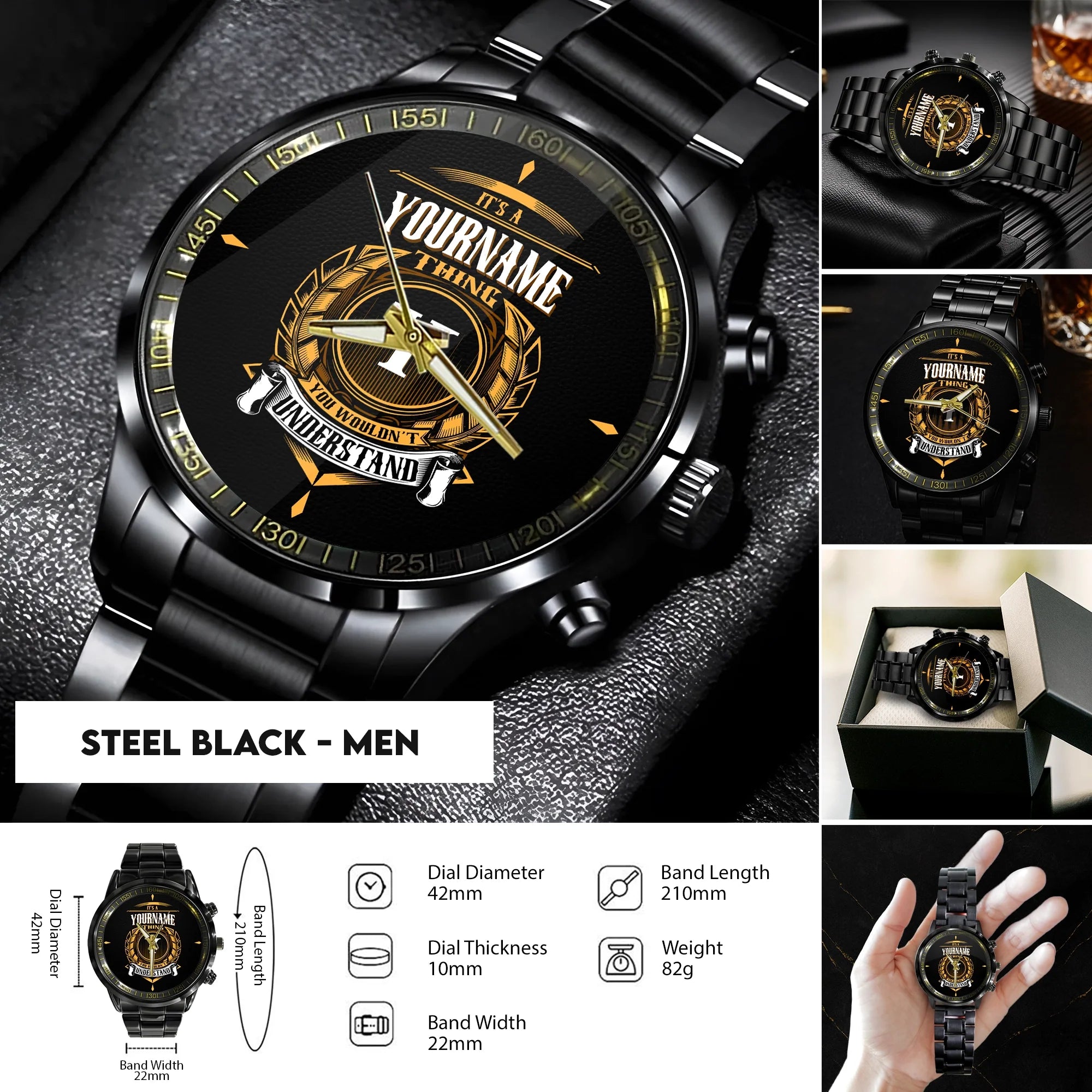 Steel Black - Men
