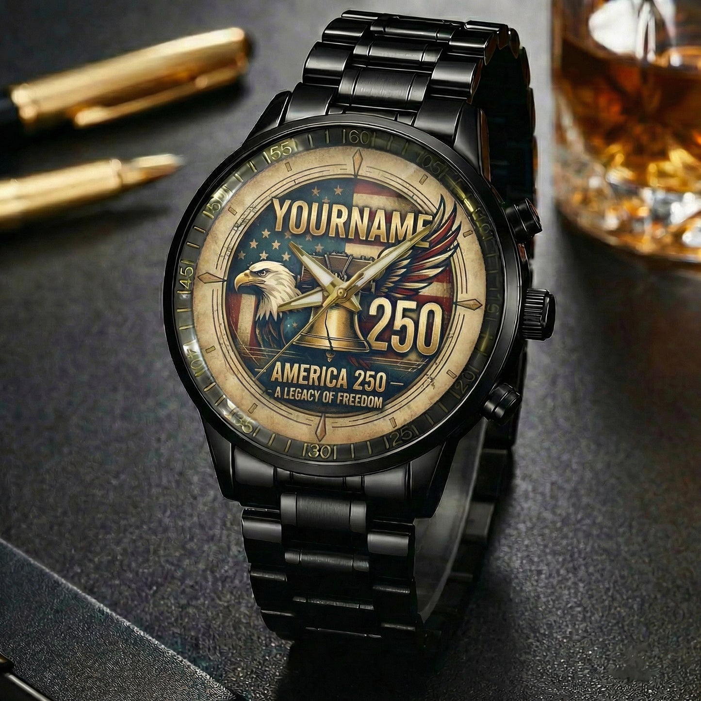 Personalized Name Watch America 250 A Legacy Of Freedom