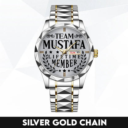 MUSTAFA 13K1-437 Luxury Alloy-Men Watch, Personalized Premium Gift for Anniversary