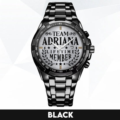 ADRIANA 13K1-437 Alloy-Quatz-Men Watch, Personalized Premium Gift for Anniversary