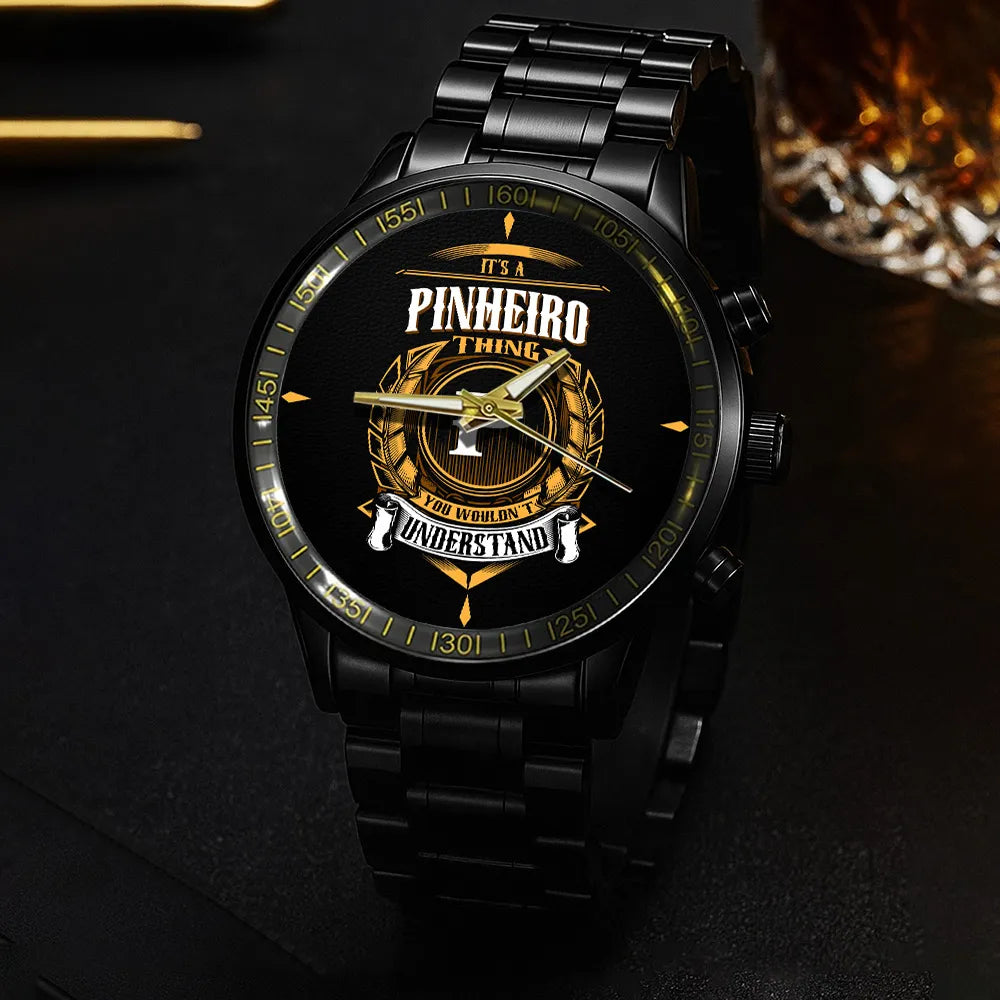 PINHEIRO 13K4-434 Personalized Watch, Premium Gift for Anniversary