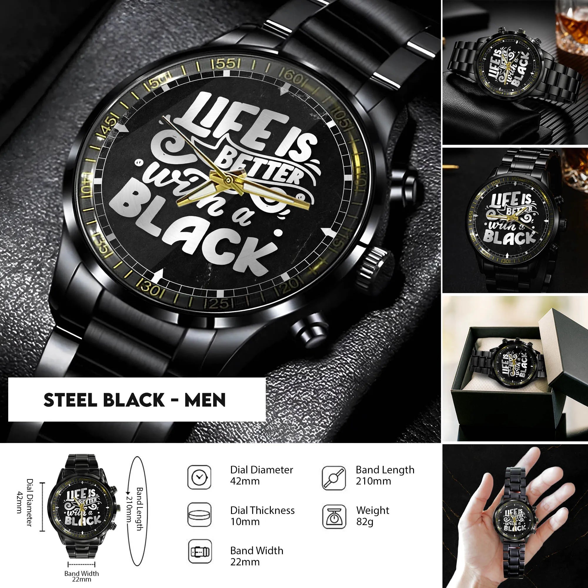 Steel Black - Men