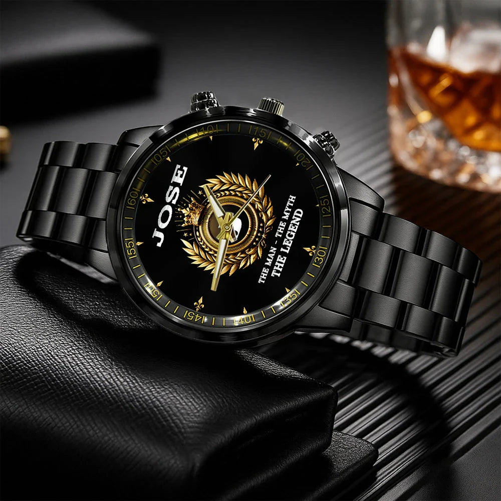 The Man The Myth The Legend Olive Crown Watch JOSE M1-W5