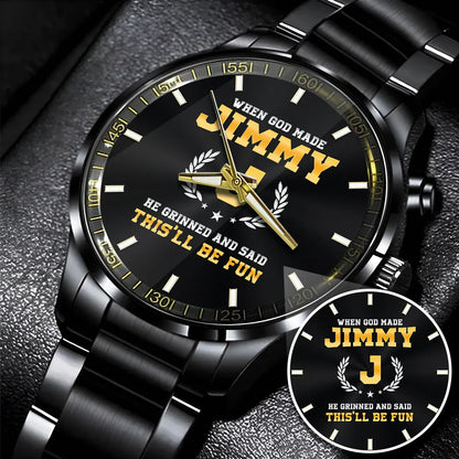 When God Made He Grinned And Said This'll Be Fun Watch JIMMY M1-W7