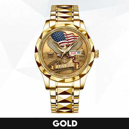 DAVIS 13K1-468 Young Patriot Eagle Watch - Customizable