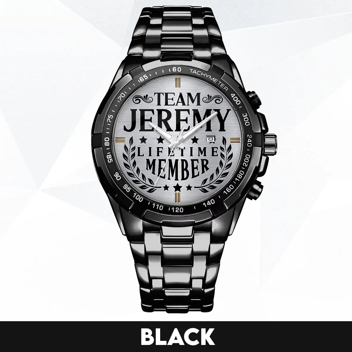 JEREMY 13K1-437 Alloy-Quatz-Men Watch, Personalized Premium Gift for Anniversary