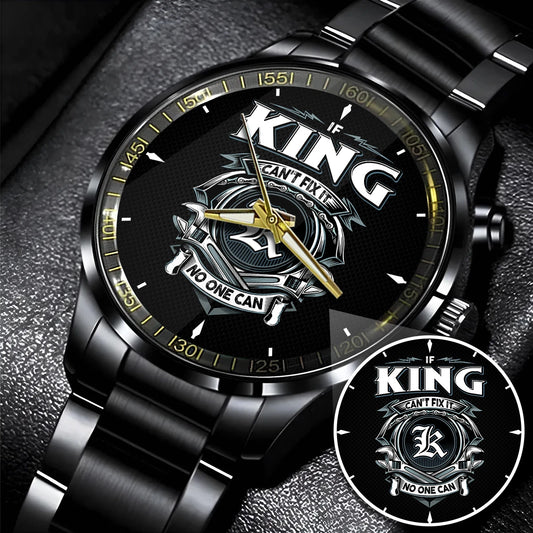 KING 13K1-447 – Personalized Name Watch “If Can’t Fix It, No One Can”