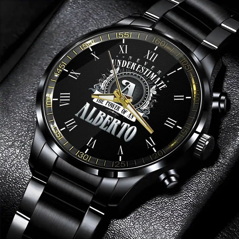 ALBERTO 13K1-85 Personalized Watch, Premium Gift for Anniversary