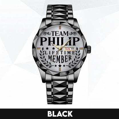 PHILIP 13K1-437 Luxury Alloy-Men Watch, Personalized Premium Gift for Anniversary