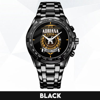 ADRIANA 13K1-434 Alloy-Quatz-Men Watch, Personalized Premium Gift for Anniversary