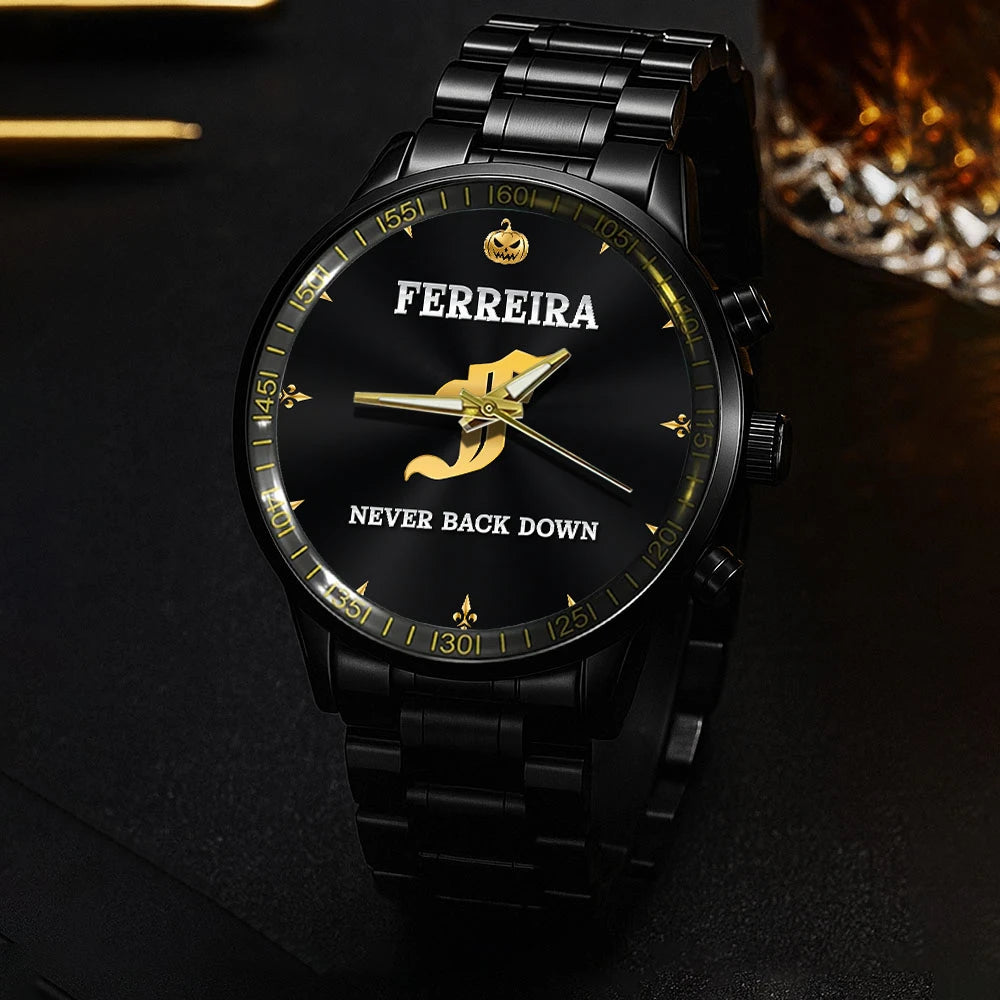 Never Back Down Halloween Pumpkin Watch FERREIRA M1-W20