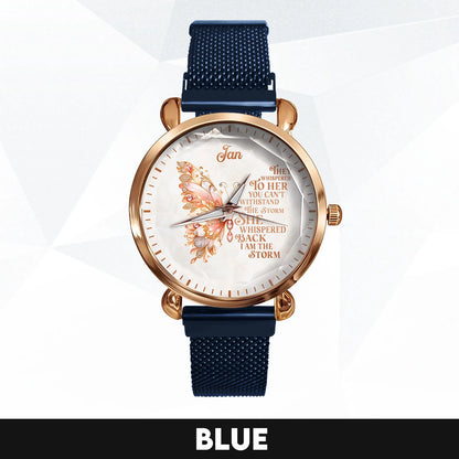 They Whisper To Her You Can't Withstand The Storm Golden Rose Watch JAN M1-W19