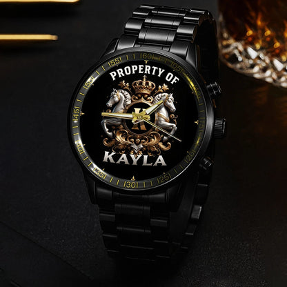 Property Of Your Name Horses Watch KAYLA M1-W17