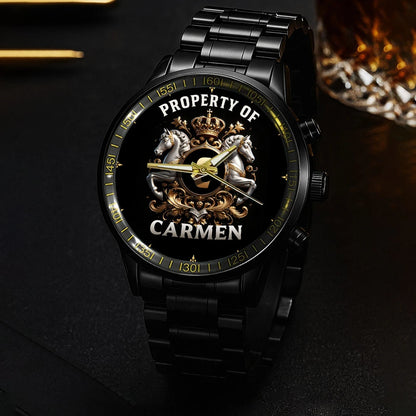Property Of Your Name Horses Watch CARMEN M1-W17