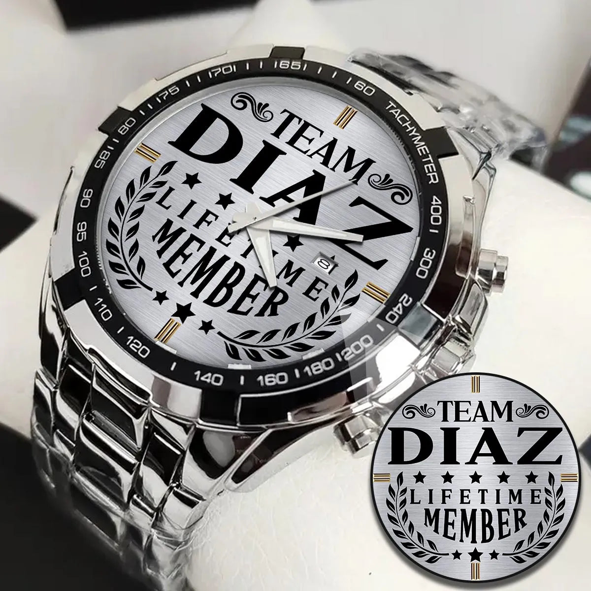 DIAZ 13K1-437 Alloy-Quatz-Men Watch, Personalized Premium Gift for Anniversary