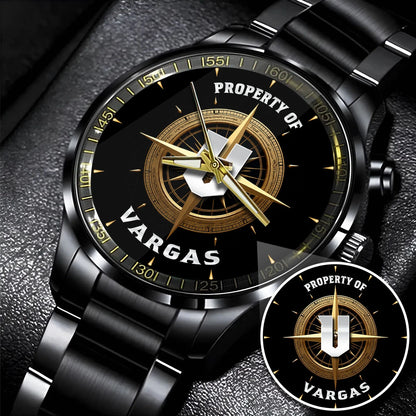 Property Of Your Name Compass Watch VARGAS M1-W18