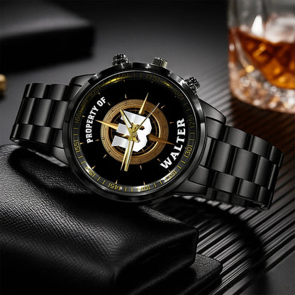 Property Of Your Name Compass Watch WALTER M1-W18