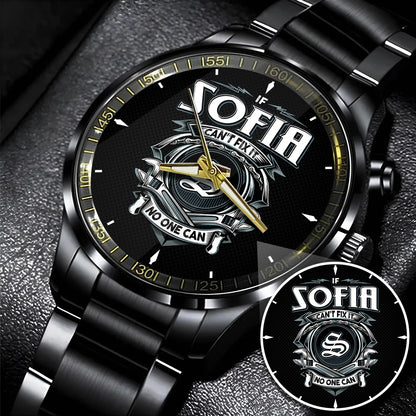 SOFIA 13K1-447 – Personalized Name Watch “If Can’t Fix It, No One Can”