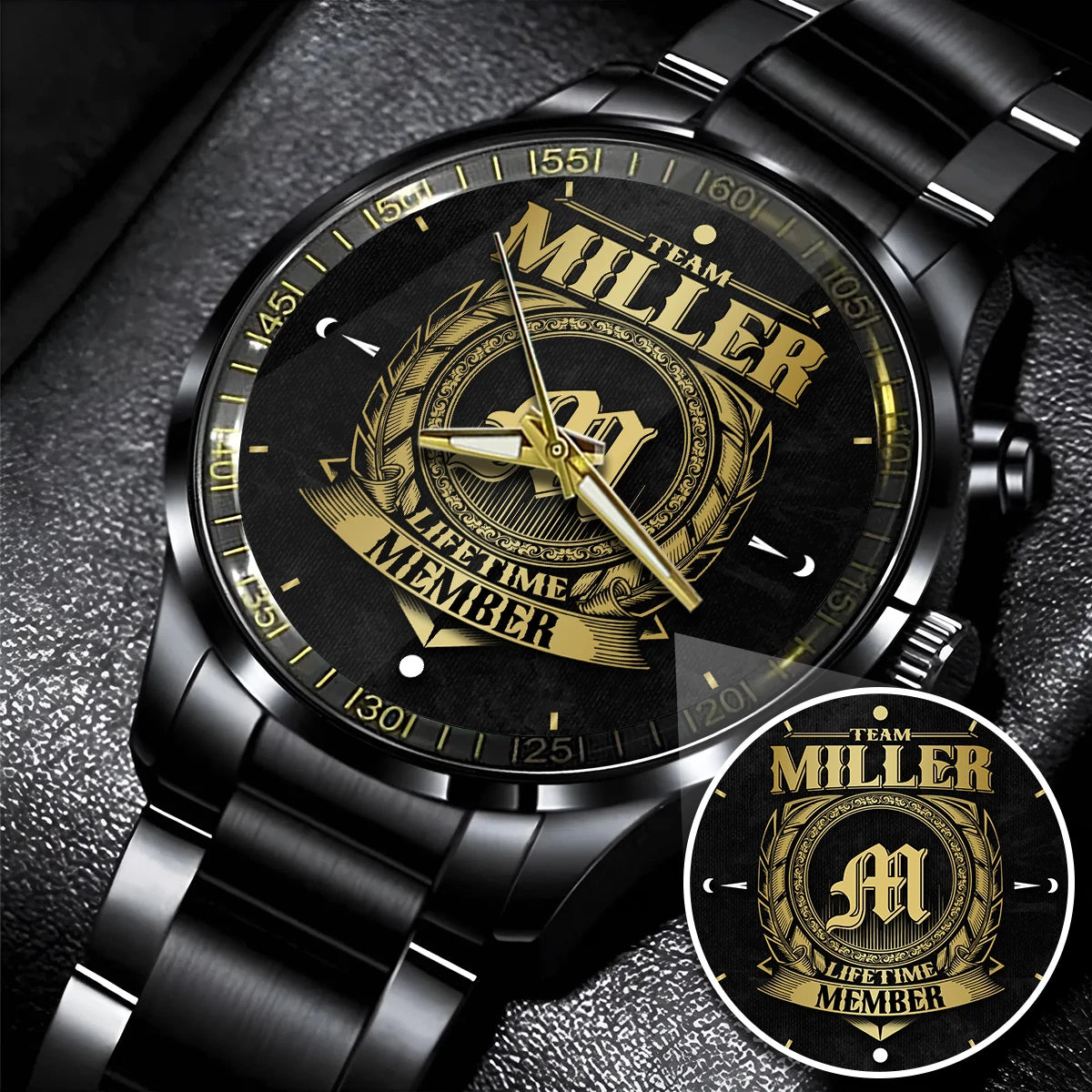MILLER 13K1-444 Personalized Watch, Premium Gift for Anniversary