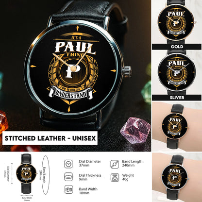 Stitched Leather - Unisex