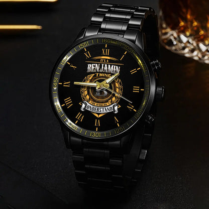 BENJAMIN F01-86 Personalized Watch, Premium Gift for Anniversary