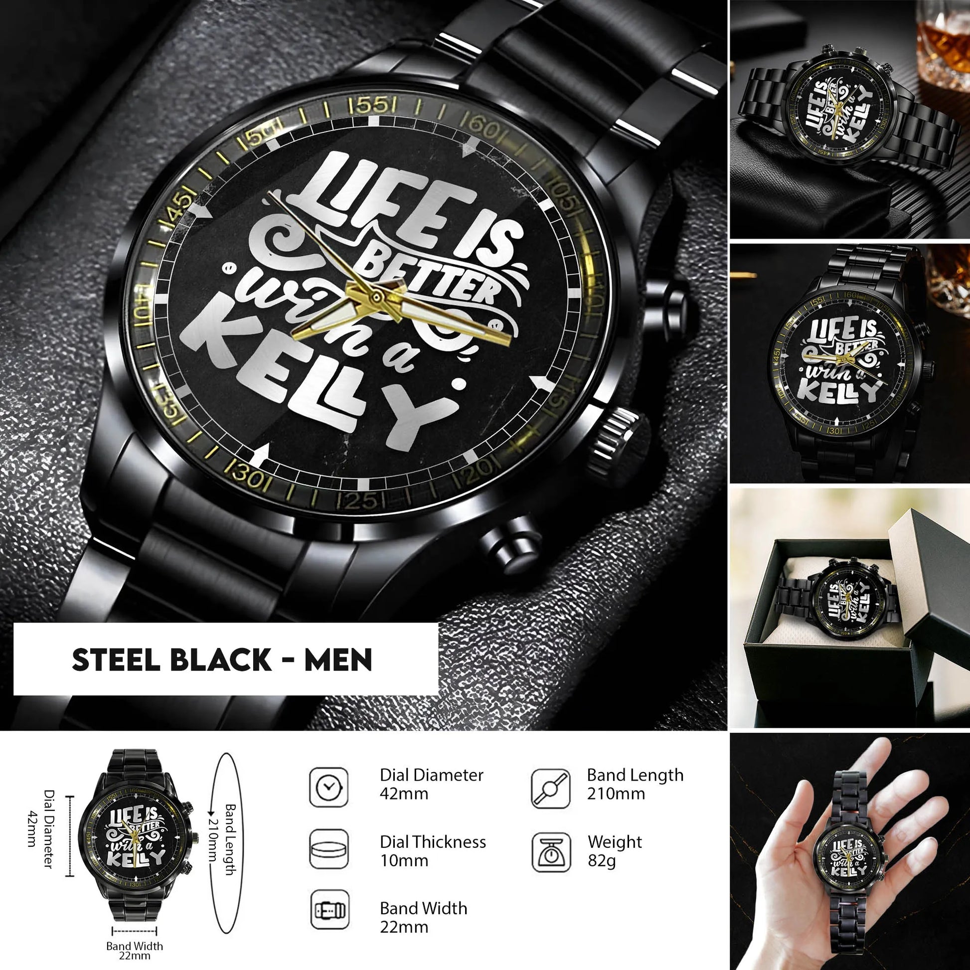 Steel Black - Men