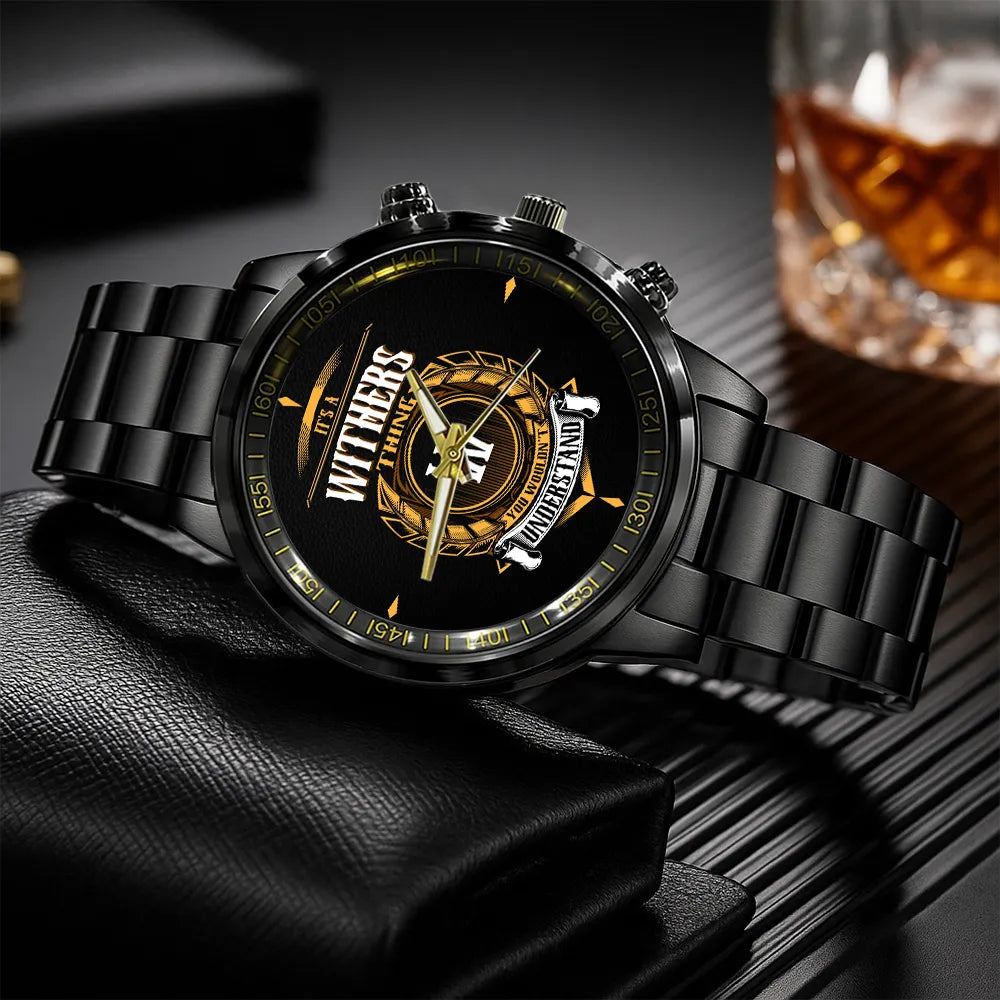 WITHERS 13K9-434 Personalized Watch, Premium Gift for Anniversary