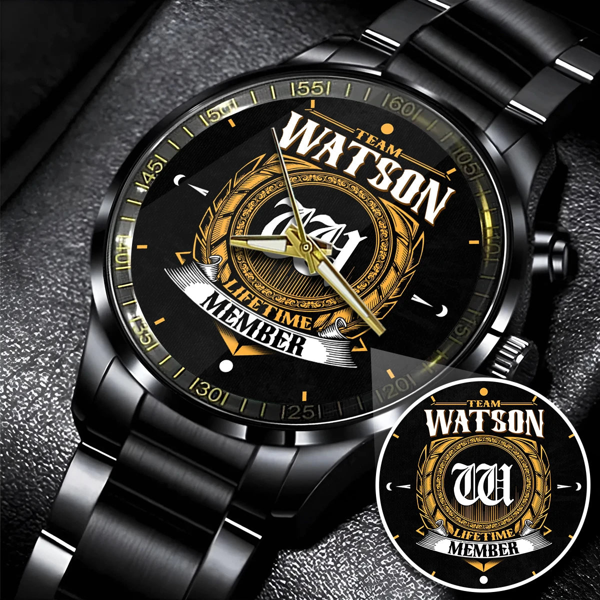 WATSON 13K1-445 Personalized Watch, Premium Gift for Anniversary