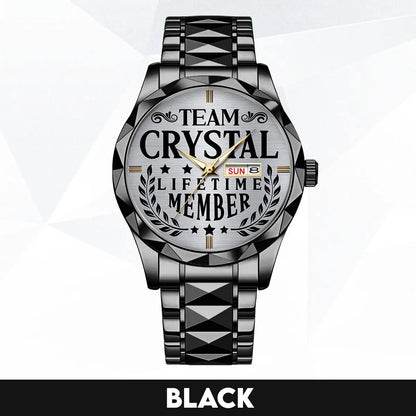 CRYSTAL 13K1-437 Luxury Alloy-Men Watch, Personalized Premium Gift for Anniversary