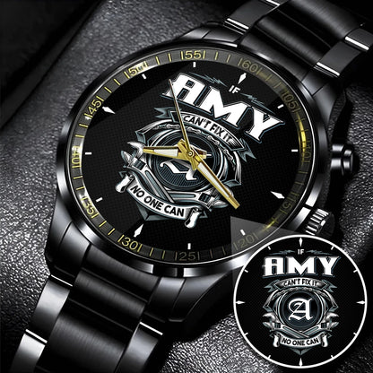 AMY 13K1-447 – Personalized Name Watch “If Can’t Fix It, No One Can”