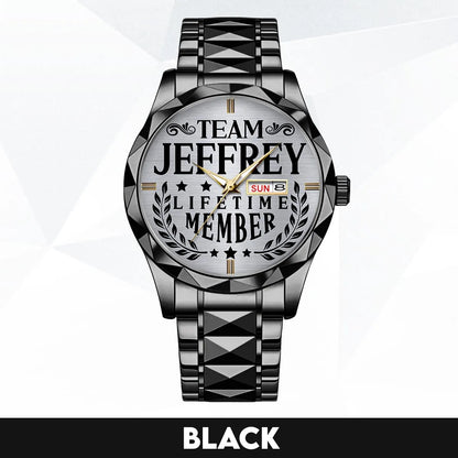 JEFFREY 13K1-437 Luxury Alloy-Men Watch, Personalized Premium Gift for Anniversary