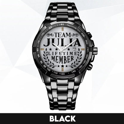 JULIA 13K1-437 Alloy-Quatz-Men Watch, Personalized Premium Gift for Anniversary