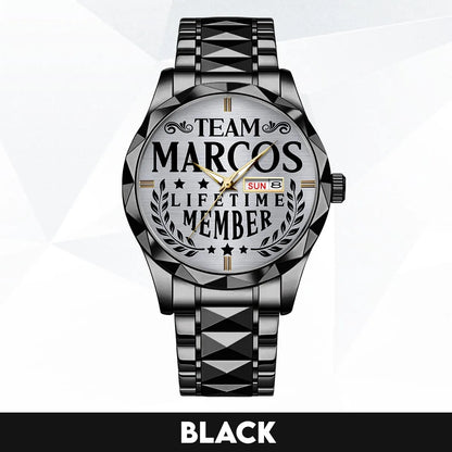 MARCOS 13K1-437 Luxury Alloy-Men Watch, Personalized Premium Gift for Anniversary