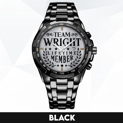 WRIGHT 13K1-437 Alloy-Quatz-Men Watch, Personalized Premium Gift for Anniversary