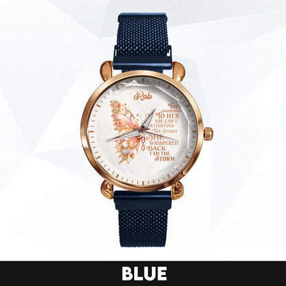 They Whisper To Her You Can't Withstand The Storm Golden Rose Watch ROB M1-W19